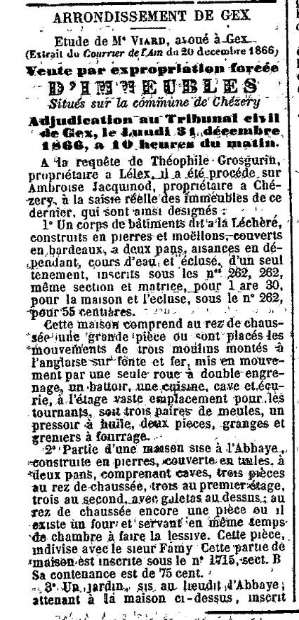 moulin Léchère