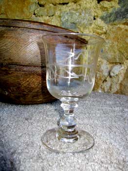 Verre gravé, de Chézery